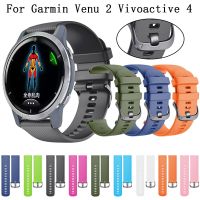 svsfbtdj Silicone Watchband for Garmin Venu 2 Vivoactive 4 Strap Sport Bracelet Watch Band 22mm Replacement Smartwatch Wristband correa