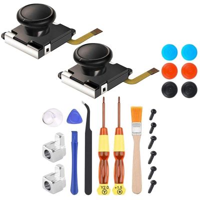 2-Pack for Joycon Joystick Replacement,Analog Thumb Stick Repair Kit Switch, with Screwdriver