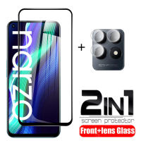 ฟิล์มป้องกันเลนส์กล้อง2in1,สำหรับ Realme Narzo 50 6.6นิ้วเคสกระจกนิรภัยเต็มหน้าจอสำหรับ Realme Narzo50 50A 50i 30 4G 30i Narzo 20 Pro