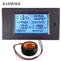 AC Voltage Meters 100A/80~260V Digital LED Power Panel Meter Monitor Power Energy Voltmeter Voltage Current Meter Ammeter