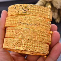 Luxury 24k Indian Dubai Gold Color Bangles For Women Dubai Wedding Bridal Bangles&amp;celet Gifts For Women