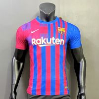 เสื้อบอลเกรดเพลเยอร์ Barcelona เนื้อผ้าโพลีเอสเตอร์ เกรดนักเตะลงสนาม (P59)