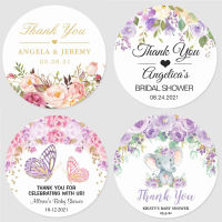 100Pcs thank you sticker wedding label baking gift packaging stationery hand-wrapped envelope sealing label for Christmas gifts