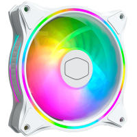 2021Cooler Master MF120 HALO White edition Case fan 120mm Dual Loop 5V Addressable RGB Lighting CPU cooling PWM fan silent MASTERFAN