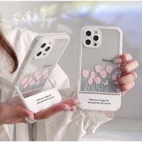 สอบถามก่อนกดสั่ง เคสใส เคสตั้งได้ ตั้ง เคสพร้อมส่ง ใส เคสดอกไม้ เคสดอกทิวลิป ดอกไม้ ทิวลิป ขาตั้ง สีชมพู ส่งจากไทย