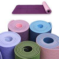 Fitness Non-slip Sweat-absorbent Tpe Single-color Yoga Mat Exercise Sport for Fitness Gym