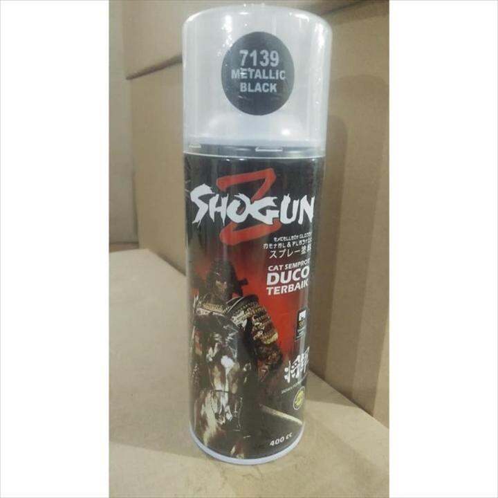 Spray paint spray Shogun Z Duco gasoline resistant metallic black 7139