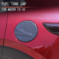 Car Fuel Tank Cap Decorative Sticker Body Exterior Sequins for Mazda CX30 CX-30 2019 2020，Exterior fuel tank decorative cover