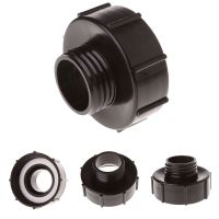 IBC Tote Tank Food Grade Drain Adapter 3.94 quot; Coarse Thread To 1.97 quot; Hose Faucet Valve