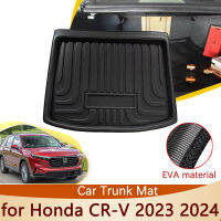 รถด้านหลังเสื่อลำต้นสำหรับฮอนด้า CRV CR V CR-V 2024 2023 2022ขึ้น5ที่นั่งกันน้ำประดับชั้นถาดซับขนส่งสินค้าบูตพรมอัตโนมัติ