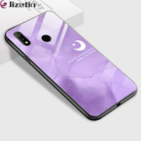 Jizetin เคสแข็งสำหรับ Realme 2 Pro Realme 3 Realme 3 Pro ดีไซน์เหมือนฝันหลากสีเคสฝาหลังกระจกเทมเปอร์เคสมันวาวกันกระแทก