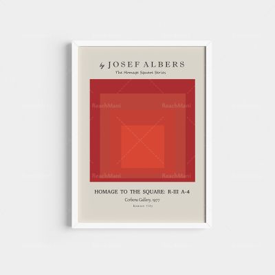 Josef Alberts Scandi พิมพ์,โปสเตอร์นิทรรศการสไตล์,โปสเตอร์สแกนดิเนเวียน,ภาพพิมพ์ศิลปะนอร์ดิก,ภาพจิตรกรรมฝาผนังผ้าใบลายพิมพ์ A238172