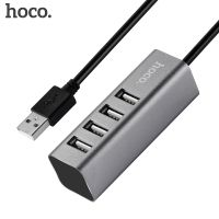 พร้อมส่ง HOCO Universal USB Hub แท้ 100% 4พอร์ตUSB 2.0พร้อมMicro USB Cable High Speedมินิฮับรูปแบบซ็อกเก็ตSplitterสายอะแดปเตอร์สำหรับiMac PC