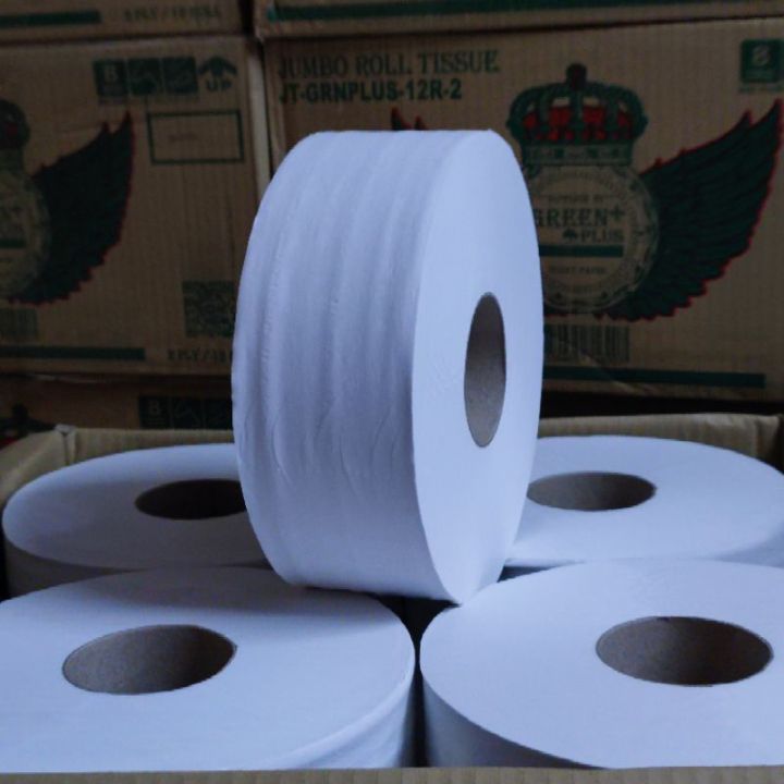 ทิชชู่ม้วนใหญ่-ทิชชู่โรล-กระดาษชำระม้วน-ใหญ่-กรีนพลัส-2-ชั้น-ยาว-300-เมตร-เนื้อกระดาษธรรมดา-สินค้าราคาประหยัด-พร้อมส่ง-opo-กระดาษชำระใหญ่