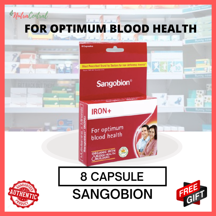 Sangobion Iron Plus, 8 Capsules Nutracentral Lazada PH