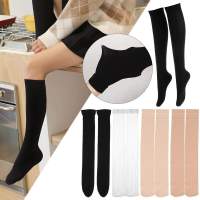 stockings knee Black/White Stockings Sexy Elastic High Thigh Knee Over Opaque Fashion Girls Socks 39;s Women