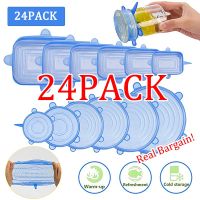 ETX6/12/24PCS Food Silicone Cover Fresh-keeping Stretch Lid Reusable Airtight Cap Wrap Kitchen Accessories Refrigerator Storage