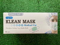 Ⓜ️พร้อมส่ง?️KLEAN MASK หน้ากากอนามัย หน้ากากทางการแพทย์(LONGMED) 1 กล่อง 50 ชิ้น พร้อมส่ง