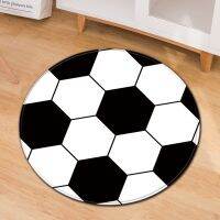 New Polyester Non-slip Ball Carpet Football Basketball Print Computer Chair Cushion Office Chair Door Carpet Living Room Mat