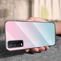 สำหรับ Y20S VIVO Y20 Y12S Y20s กรัม Y12A Y20i 2021/Y21 Y21A Y21T Y21s Y33s เคสโทรศัพท์ T1X Y33T ไล่ระดับสีรุ้งแบบไล่ระดับสีสุดหรูเคสแฟชั่นฝาหลังกรอบ TPU แบบนุ่มราคาถูก