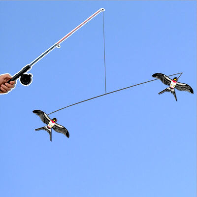 Free shipping Pole Swallow kite fishing rod line outdoor toys for kids kite animal kites bird eagle kite factory weifang new