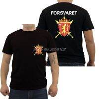 แฟชั่นใหม่นอร์เวย์นอร์เวย์กองทัพกองกำลังพิเศษ Forsvaret สีดำ T เสื้อผู้ชายผ้าฝ้าย TEE เสื้อ Harajuku Streetwear ฟิตเนส