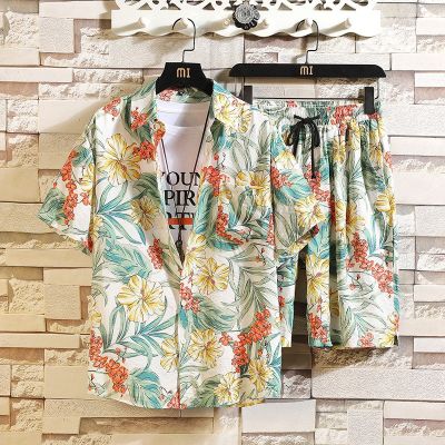 ℡  Shorts flowers with short sleeves shirt a Bali beach clothes the sanya tourism take male soil Thai seaside resort