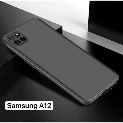 เคสโทรศัพท์ต้านเชื้อแบคทีเรีย Case Samsung galaxy A12 เคสโทรศัพท์ SAMSUNG A12 เคสนิ่ม tpu เคสสีดํา เคสซิลิโคน ส่งจากไทย
