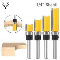 1Pc 1/4－Shank Template Trim Flush Trim Router Bit Hinge Mortising เครื่องตัดมิลลิ่งด้านล่างตรงสําหรับเครื่องมืองานไม้