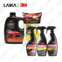 3M เซ็ตแชมพูล้างรถ พร้อมน้ำยาเคลือบเงาภายนอกและภายใน (PN39000W+PN39034LT+PN39040LT+PN39042LT+ฟองน้ำ 3M)