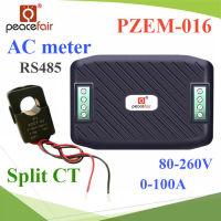 PZEM-016 AC ดิจิตอลมิเตอร์ 100A 80-260V โวลท์ แอมป์ วัตต์ พลังงานไฟฟ้า RS485 port Split CT รุ่น PZEM-016-SP