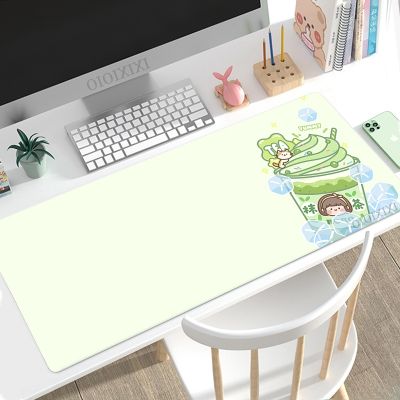 Cute Anime Matcha Green Mouse Pad Gaming XL New HD Home Computer Mousepad XXL Desk Mats Carpet Soft Office PC Mice Pad