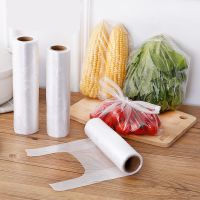 【hot】 100pcs/set Transparent Freezer Disposable Thickened Food Storage Cling Film Refrigerator Fruits 1