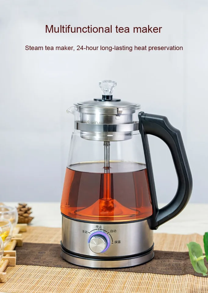 Electric kettle coffee maker tea maker black pu 'er Glass electric kettle  steam teapot automatic -type