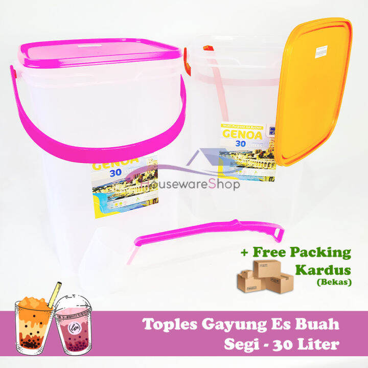 Tempat Es Buah / Toples Es / Termos Ice Bucket Genoa 30 Liter + Gayung ...