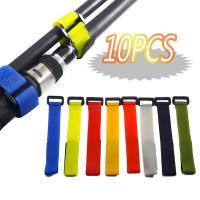 10 Pcs Fishing Rods Fastener Reusable Fishing Rod Tie Tape Bands Belt Straps Fish Accessories