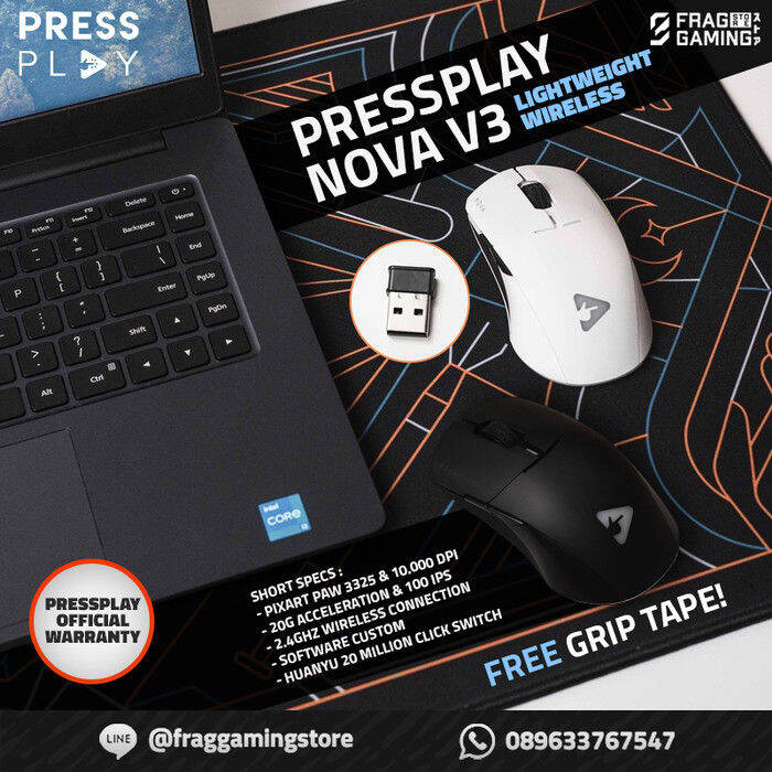 PressPlay Nova V3 / Pressplay Ultralight Wireless - Gaming Mouse