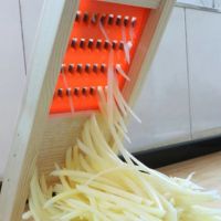 Wooden Potato Grater Grid Slicer Vegetable Corrugated Net Chopper Cutter Wave knife Chipper Salad Kitchen Shredder Peeler Masher