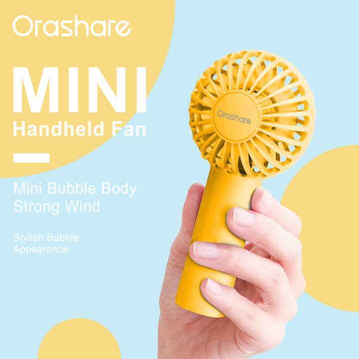 Hot Cfwwk Orashare Hf Mini Electric Fan Rechargeable Mah Portable Mini Fan Windy Speeds