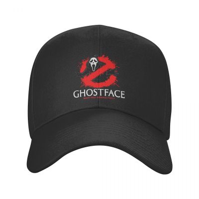 Ghostface Busters Scream Baseball Cap for Women Men Adjustable Halloween Ghost Horror Movie Dad Hat Outdoor Snapback Caps