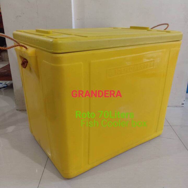 ☃Fish Cooler Box ROTO 70Liters (approx.23inx16inx19in) Ice Chest , Meat