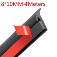 2/4/5M Car Door Sealing Strip Inclined T-Shaped Weatherproof Edge Trim Rubber Universal 8x10MM/5x7MM Car Interior Accessories