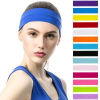 Sports Sweat Head Hair Bands Gym Yoga Women Exercise Tennis Racket Badminton Grip Stretch Headbands Hairband Hair Accessories