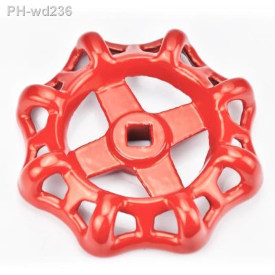 ✷ 6x6 Cast Iron Valve Handle Gate Valve Ball Valve Hand Wheel Shutoff Value Decorative Water Pipe Fittings Red