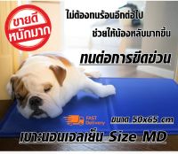 Pet cool mat Size MD 50x65cm ที่นอนเจลเย็นหมา แผ่นเจลรองนอนหมา แผ่นเจลเย็นสุนัข ที่นอนเจลเย็นสำหรับสุนัข ที่นอนเจลเย็น พร้อมส่ง