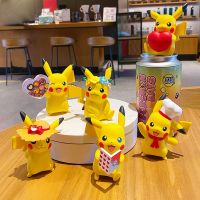 Pokemon 6 Styles Pikachu Model  Anime Action Figures Auto Model Collect Dolls Storage Tank Kids Decoration Toy Gift