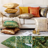 Golden Velvet Cushion Cover 30x50/45x45/50x50cm Decor Pillow Cover for Livingroom Bed Car Pillow Case Decorative Cushion Covers