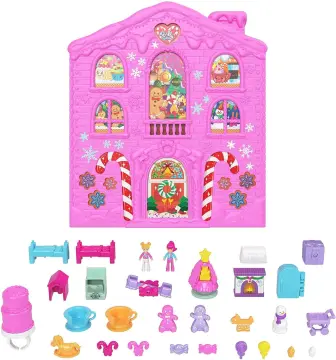 Polly Pocket Unicorn Party Large Compact, Polly & Lila Dolls & 25+ Surprises