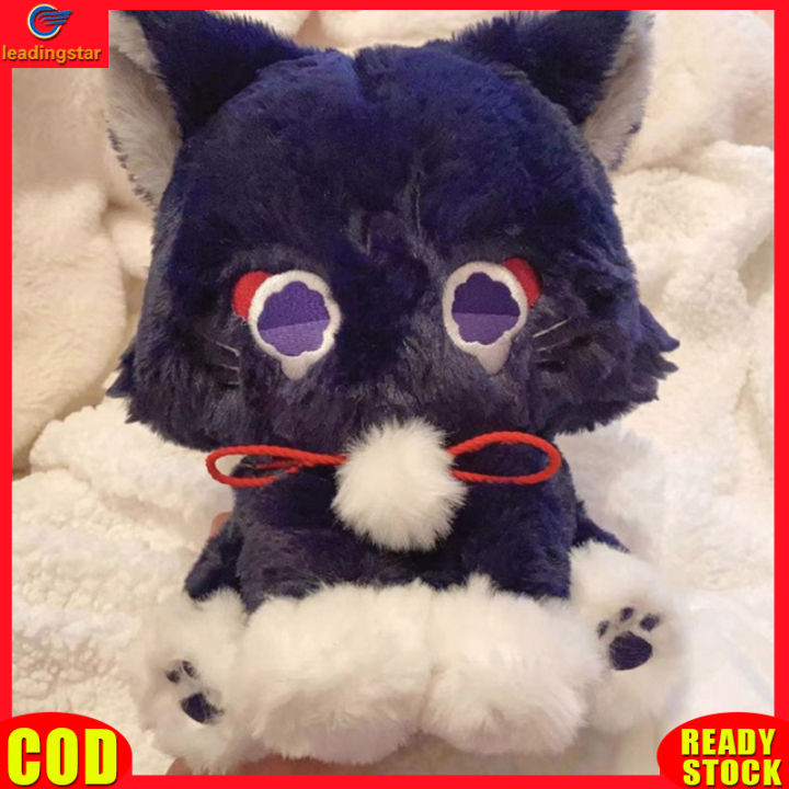 leadingstar-rc-ของเล่นตุ๊กตาอะนิเมะเกม-genshin-impact-scaramouche-ตุ๊กตาแมวยัดนุ่นอินเทรนด์สำหรับของขวัญวันเกิดเด็ก