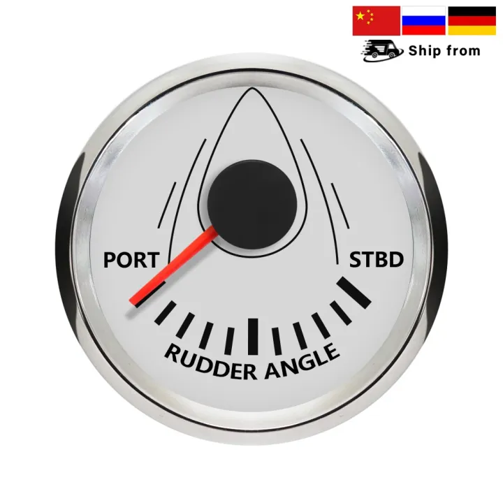 Universal New 52mm 85mm Boat Rudder Angle Indicator Gauge 0190 ohm